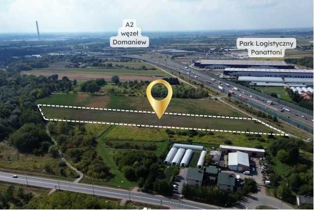 Działka budowlana 9 233 m² | Pruszków | A2 węzeł Domaniew | 25UM