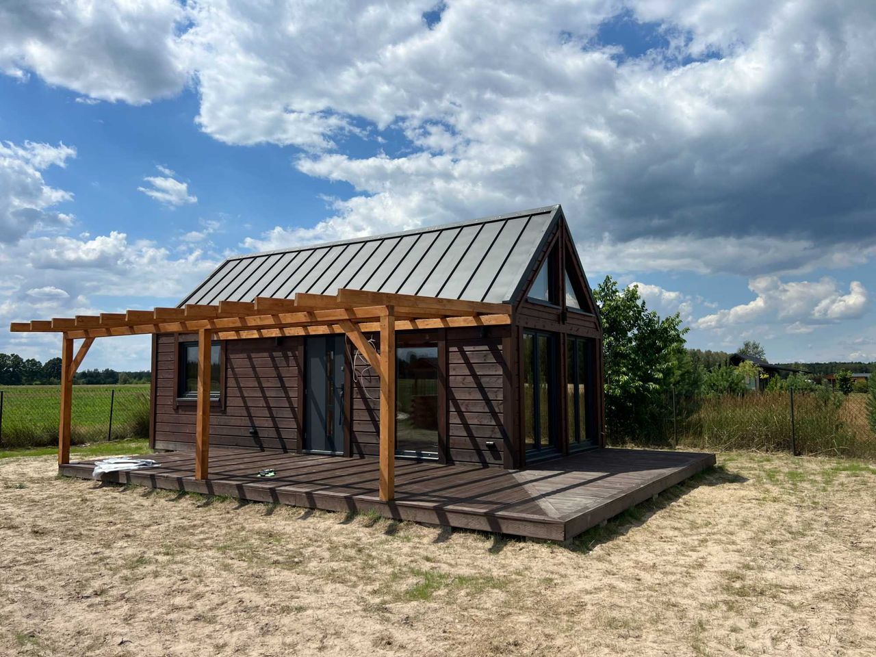 Na sprzedaż domek całoroczny 35 m² z działką 1200 m², Nowy Orzechów