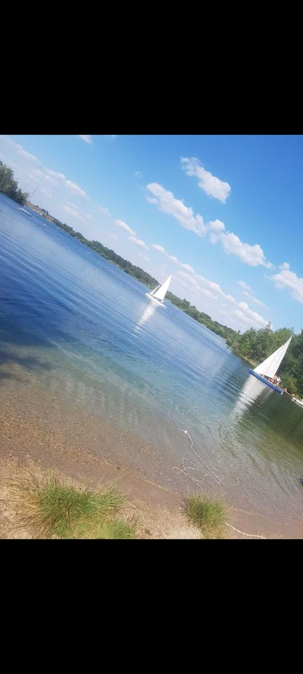Własna linia brzegowa plaża las rzeka jezioro Krępnica Bolesławice