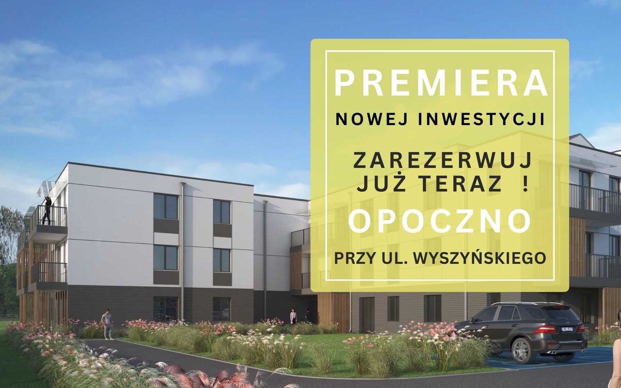 Nowe mieszkanie | Opoczno ul. Wyszyńskiego | 34,30m2 | Balkon 4,7m2