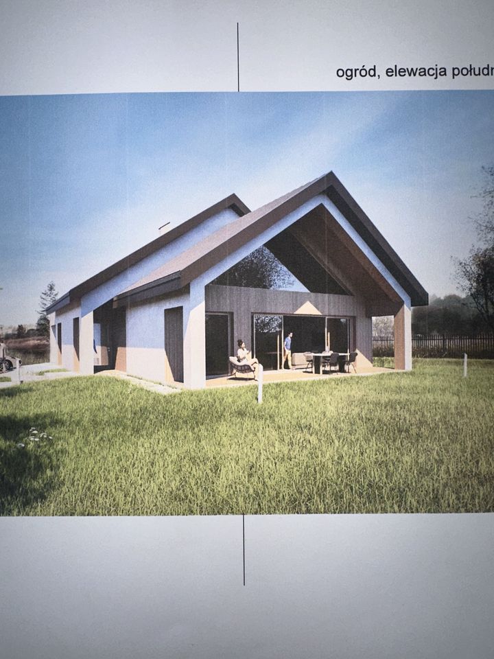 Dzialka z poozwoleniem na budowę, dom z antresolą 170m