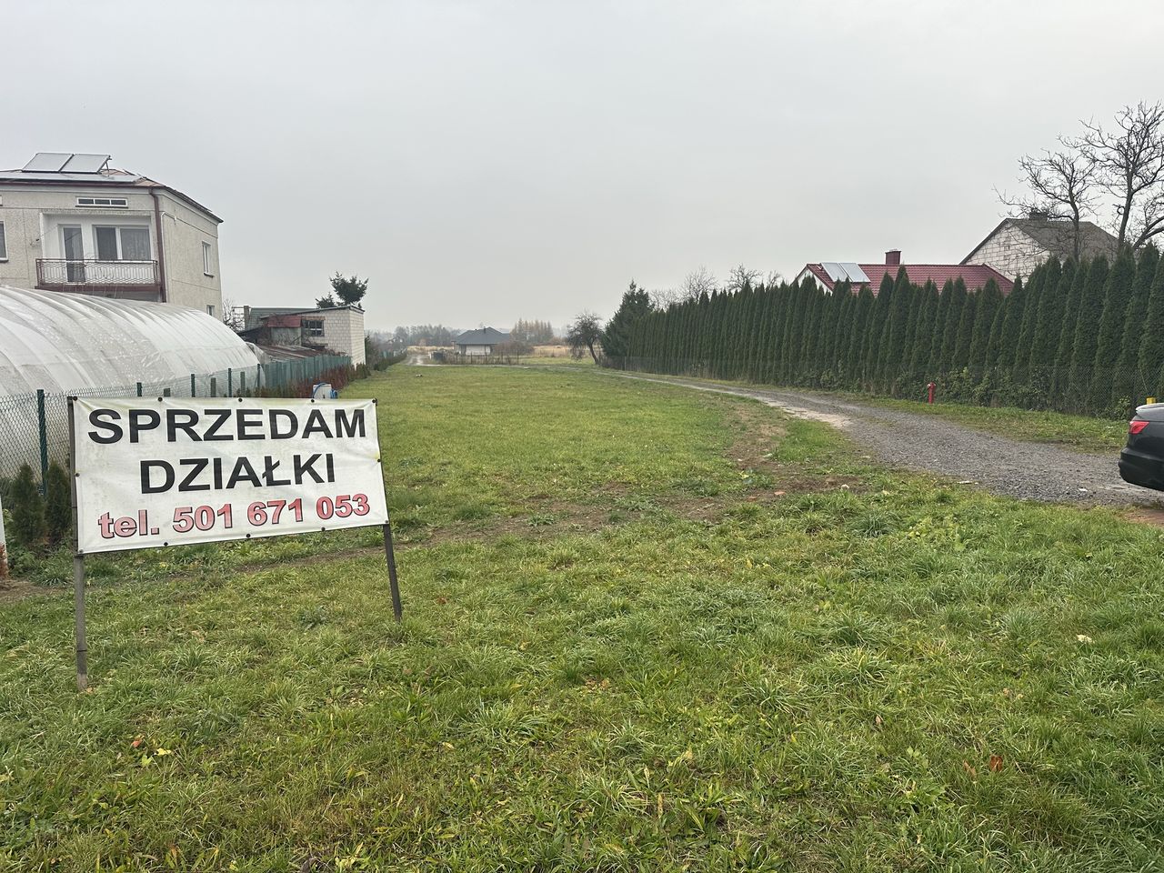 Promocja cenowa tylko do konca czerwca -20000,- Sprzedam dzialke 16 arów z planem zagospodarowania , pod dzialalnosc.